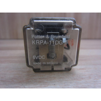 Potter & Brumfield KRPA-11DG-6V DC Relay KRPA11DG6 (Pack of 2) - Used