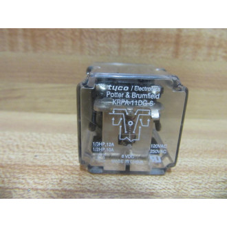 Potter & Brumfield KRPA-11DG-6V DC Relay KRPA11DG6 (Pack of 2) - Used