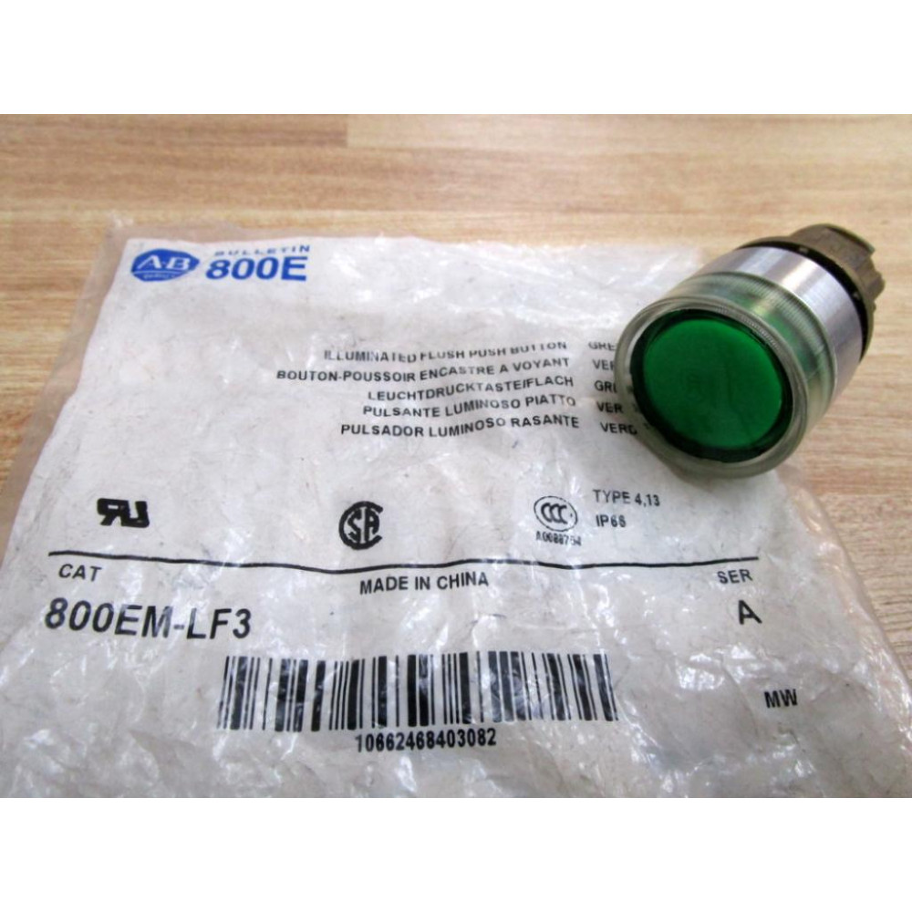 Allen Bradley 800EM-LF3 Push Button 800EMLF3