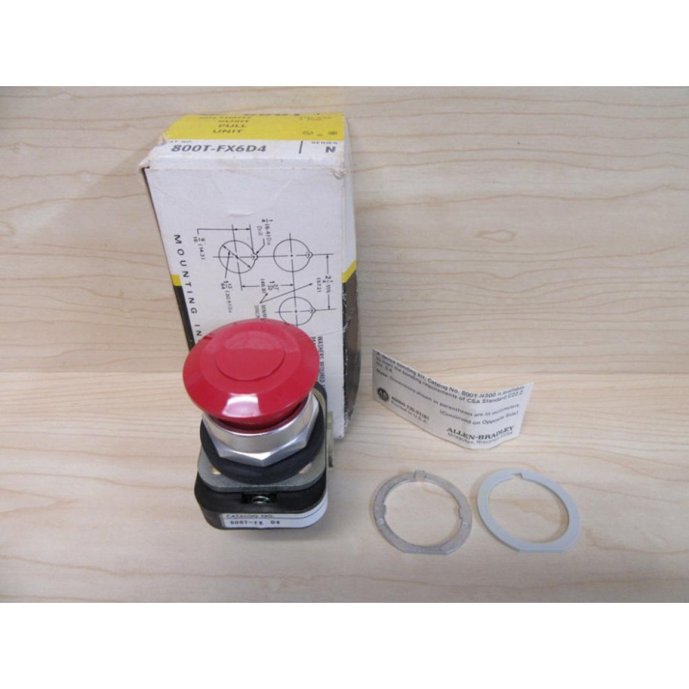 Allen Bradley 800T-FX6D4 Button 800TFX6D4 Series N