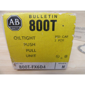 Allen Bradley 800T-FX6D4 Button 800TFX6D4 Series N