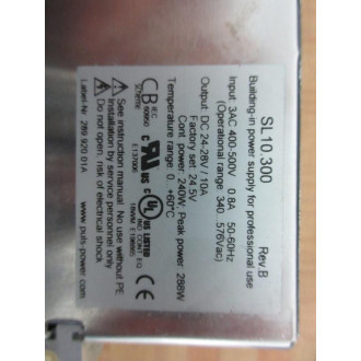 Puls SL10.300 Power Supply SL10300 - Used