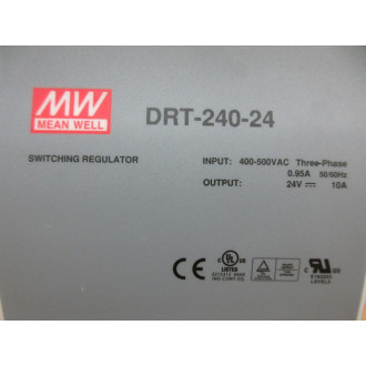 Mean Well DRT-240-24 Power Supply DRT24024 - Used