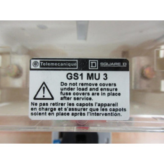 Telemecanique GS1 MU 3 Disconnect Switch GS1MU3 - Used