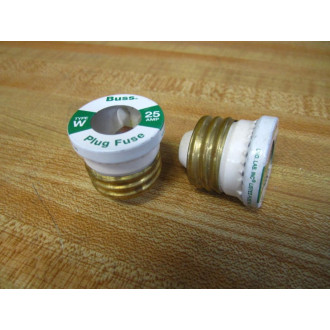 Bussmann W-25 Plug Fuse  W25 Buss (Pack of 4) - New No Box