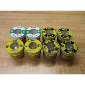 Bussmann W-25 Plug Fuse  W25 Buss (Pack of 4) - New No Box