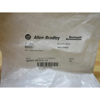 Allen Bradley 889D-M3DC-H DC Micro Cable Connector 889DM3DCH