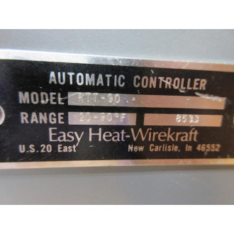 Emerson RTT-90 Easy Heat Automatic Controller RTT90 WOut Cover - New No Box