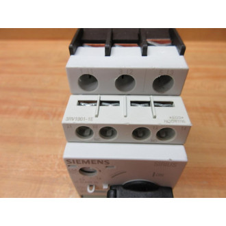 Siemens 3RV1-021-1CA10 Circuit Breaker 3RV10211CA10 W3RV1901-1E - Used