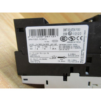 Siemens 3RV1-021-1CA10 Circuit Breaker 3RV10211CA10 W3RV1901-1E - Used