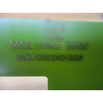 MGE 5102991600 Circuit Board DTQI - Used