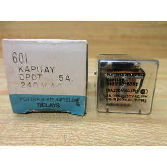 Potter And Brumfield KAP11AY-240V AC Relay KAP11AY-240VAC