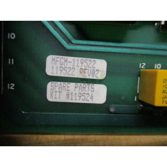Allen Bradley 119522 Circuit Board Rev. 02 - Used