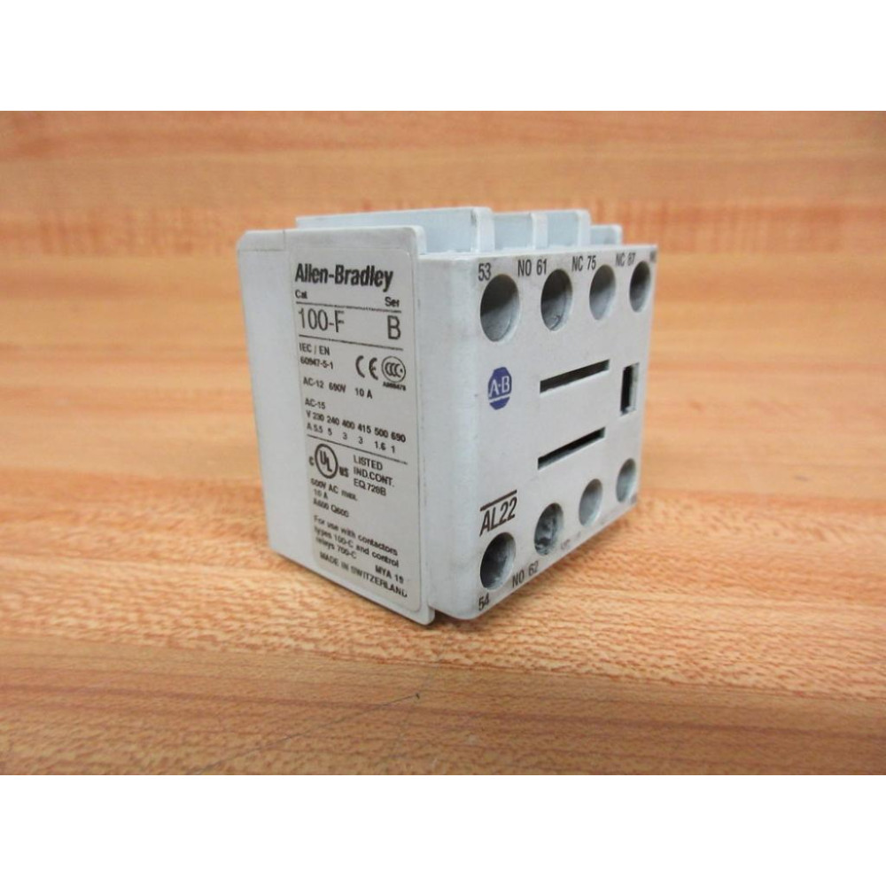 Allen Bradley 100-FAL22 Auxiliary Contact 100FAL22 - Used