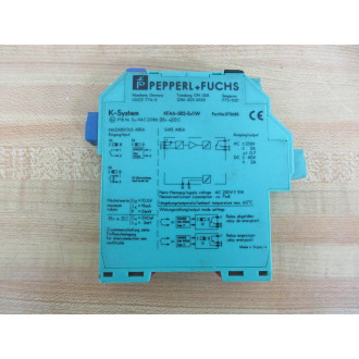 Pepperl + Fuchs KFA6-SR2-EX1.W Switch Amplifier KFA6SR2EX1W - Used