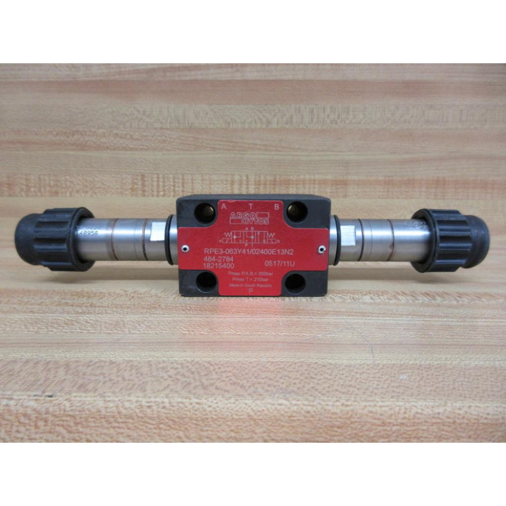 Argo Hytos RPE3-063Y4102400E13N2 Hydraulic Valve RPE3063Y4102400E13N2 - Used