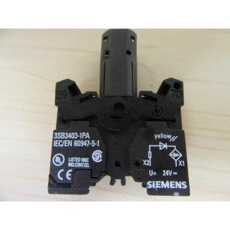 Siemens 3SB3403-1PA Lampholder 3SB34031PA WContact Base