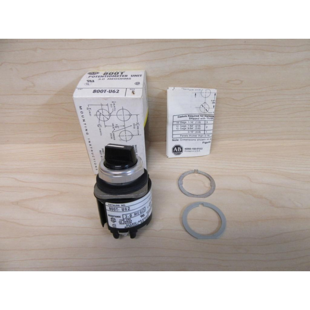 Allen Bradley 800T-U62 Potentiometer