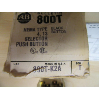 Allen Bradley 800T-K2A Push Button Switch