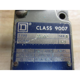 Square D 9007-B63A2 Switch 9007B63A2 - Used