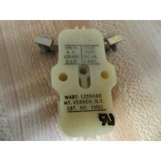 Joslyn Clark Ward Leonard 5M-63 Auxiliary Contact 5M63 White