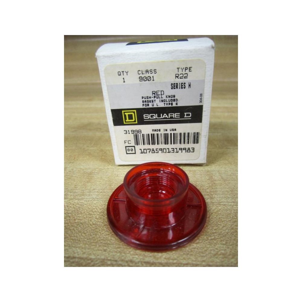 Square D 9001-R22 Push Pull Knob 9001R22 WO Gasket