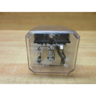 Potter & Brumfield KUP-5D15-12V DC Relay KUP-5D15-12VDC 13HP - New No Box