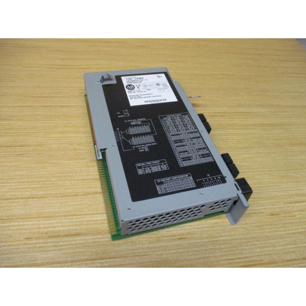 Allen Bradley 1785-L40B CPU Module 1785L40B Ser.E, Rev.V0, 96415073 A01 - Used