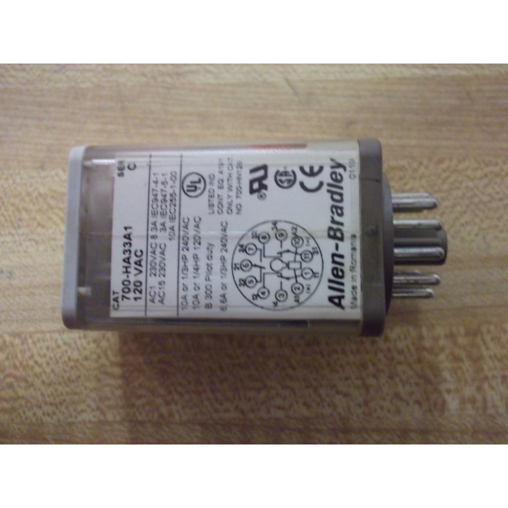 Allen Bradley 700-HA33A1-120V AC Relay 700-HA33A1-120VAC Series C - New No Box