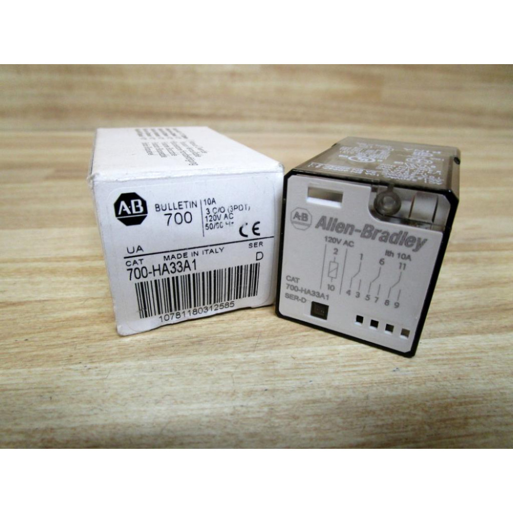 Allen Bradley 700-HA33A1-120V AC Relay 700-HA33A1-120VAC Series D