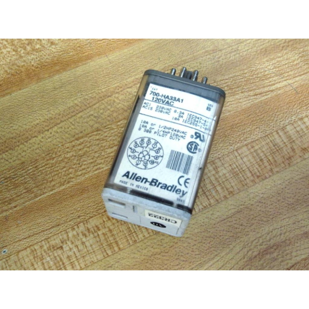 Allen Bradley 700-HA33A1-120V AC Relay 700-HA33A1-120VAC Ser.B - Used