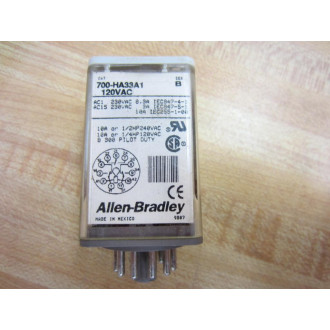 Allen Bradley 700-HA33A1-120V AC Relay 700-HA33A1-120VAC Ser.B - Used