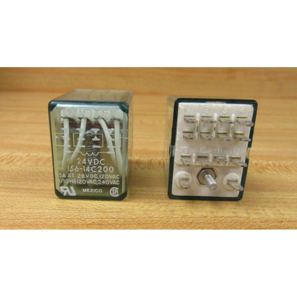 Midtex 156-14C200 Relay 15614C200 (Pack of 2) - New No Box