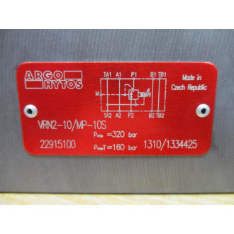 Argo Hytos VRN2-10MP-10S Pressure Reducing Valve 22915100 - New No Box