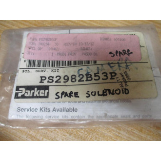 Parker PS2982B539 Solenoid Valve Repair Kit P2E-KV31F
