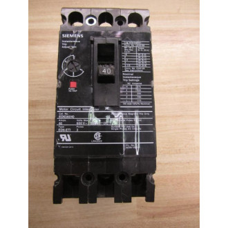 Siemens ED63A040 ITE Circuit Breaker ED63A040L - Used