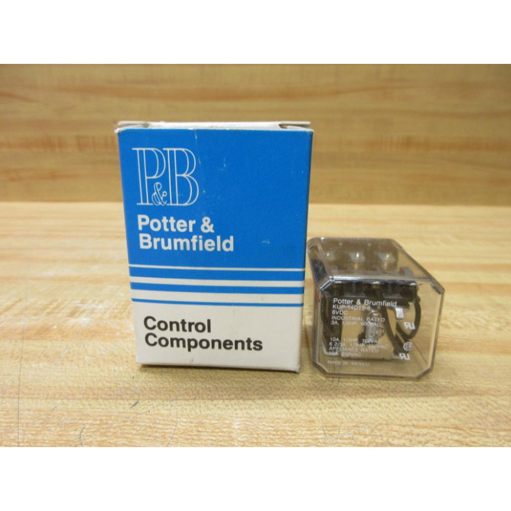 Potter & Brumfield KUP-14D15-6V DC Tyco Relay KUP-14D15-6VDC 13HP