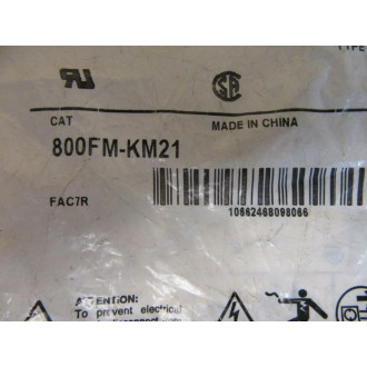 Allen Bradley 800FM-KM21 2-Pos Keyed Selector Switch 800FMKM21