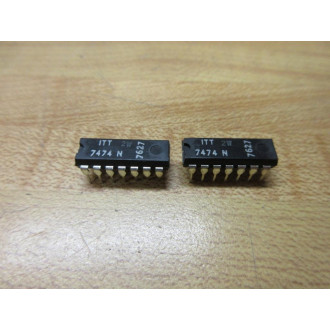 ITT 7474N Integrated Circuit 7474 (Pack of 4) - New No Box