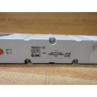 SMC VQ4301-51 Solenoid Valve VQ430151 - Used