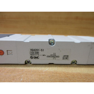 SMC VQ4201-51 Solenoid Valve VQ420151 - Used