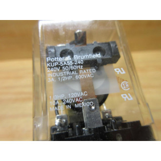 Potter & Brumfield KUP-5A55-240V AC Relay KUP-5A55-240VAC