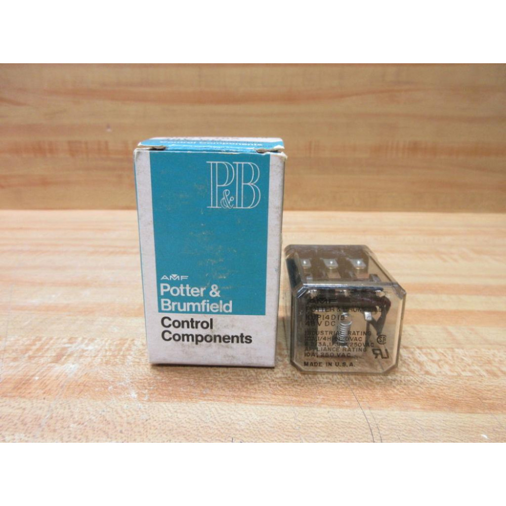 Potter & Brumfield KUP14D15-48V DC AMF Relay KUP14D15-48VDC