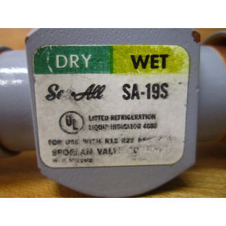 Sporlan SA-19S See-All Moisture & Liquid Indicator SA19S - New No Box