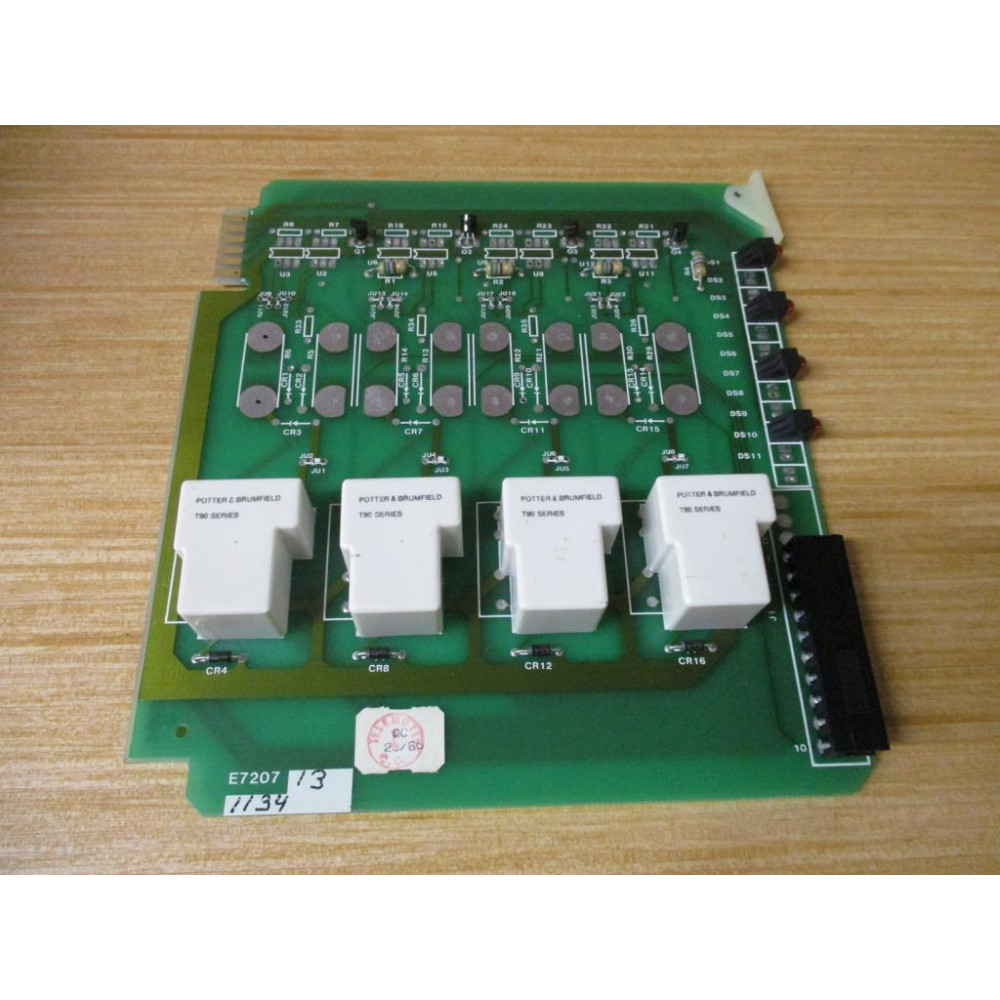 Telemotive E7207-13 Circuit Board WO Capacitors - Used