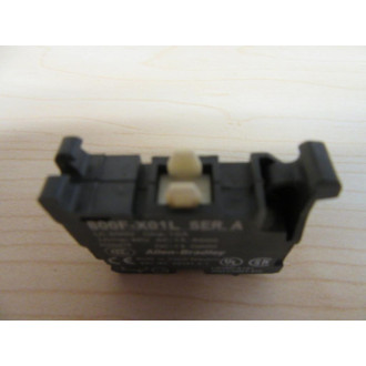 Allen Bradley 800F-X01L Contact Block 800F-XO1L (Pack of 2) - Used