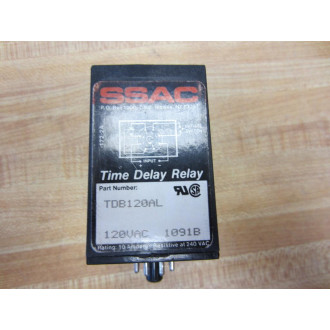 SSAC TDB120AL Time Delay Relay Digi-Set 120VAC 1-1023 SEC 10A - Used