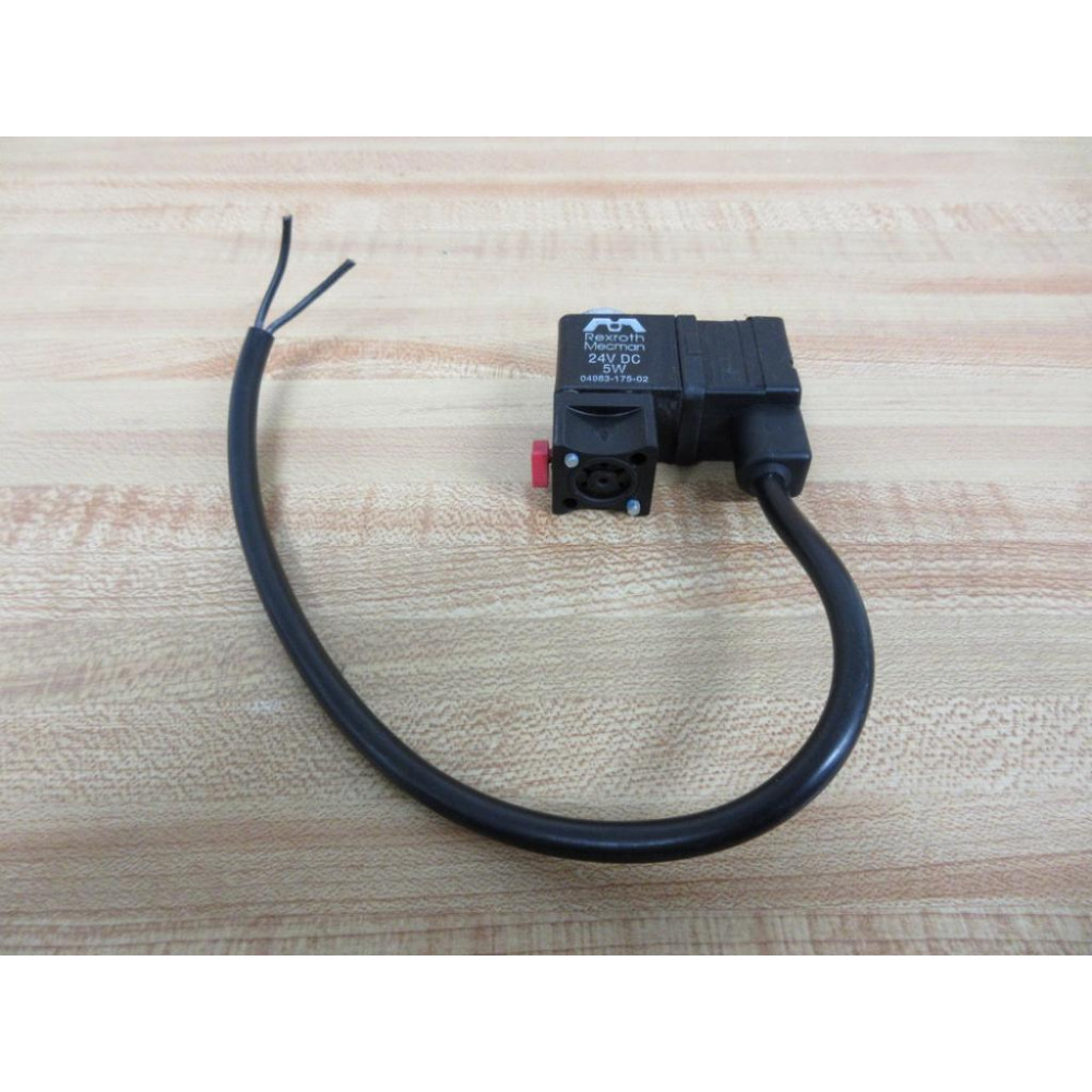Rexroth  Mecman 04983-175-02 Solenoid Coil 0498317502 With Valve And Plug - Used