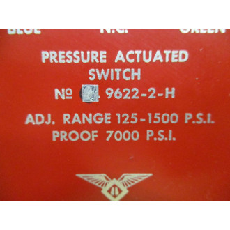 Barksdale C9622-2-H Pressure Actuated Switch C96222H - New No Box
