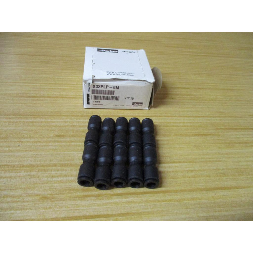 Parker 32PLP-6M Straight Union X32PLP6M (Pack of 10)